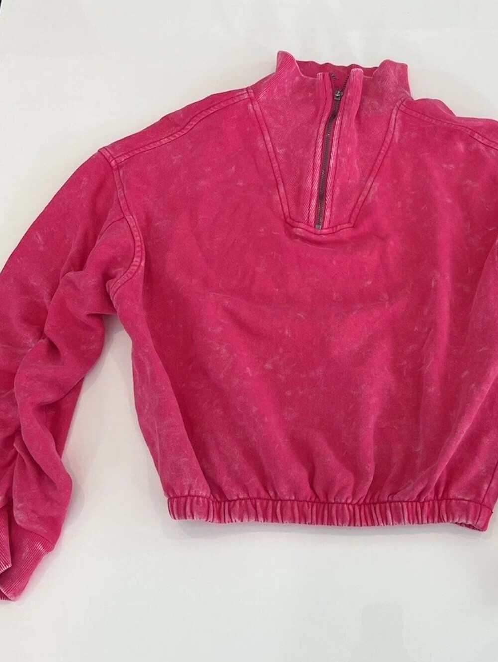 Free People FP Movement Valley Girl Heather Pink Crop Pullover